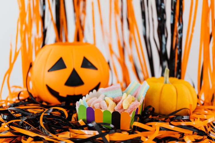 Fall Halloween candy and decor that is dangerous for pets