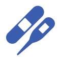 Bandage-thermometer-illness-accident